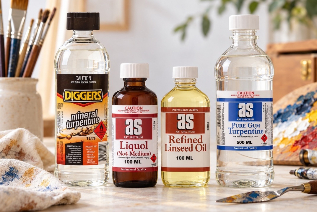 Oil Painting Solvents & Mediums